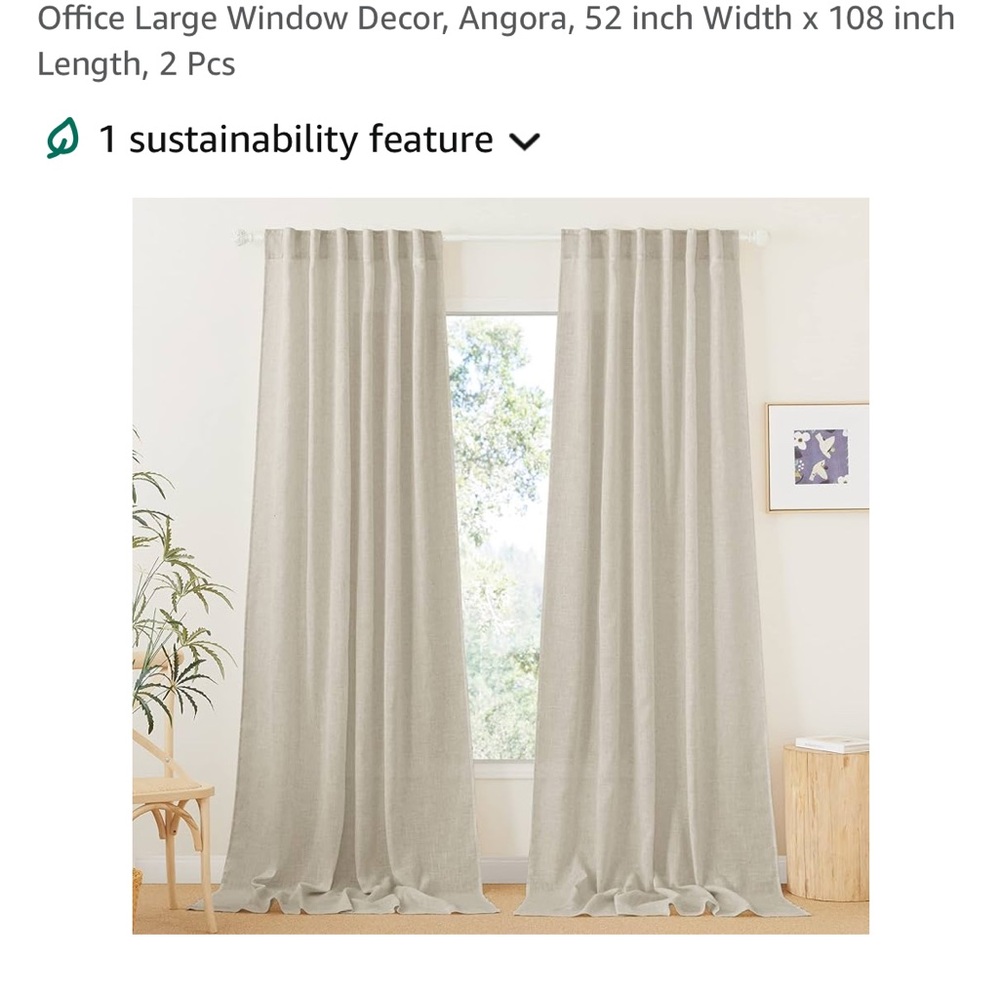 Elegant Cream Window Curtains